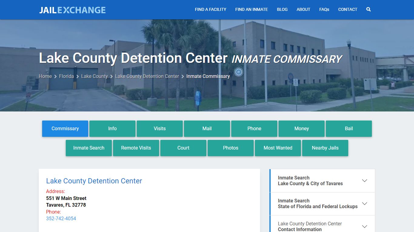 Lake County Detention Center Inmate Commissary - Jail Exchange